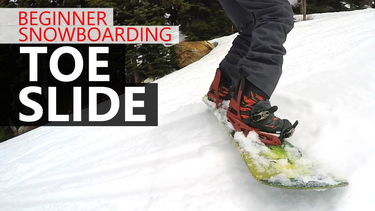 How to Toe Slide - Beginner Snowboarding Tutorial