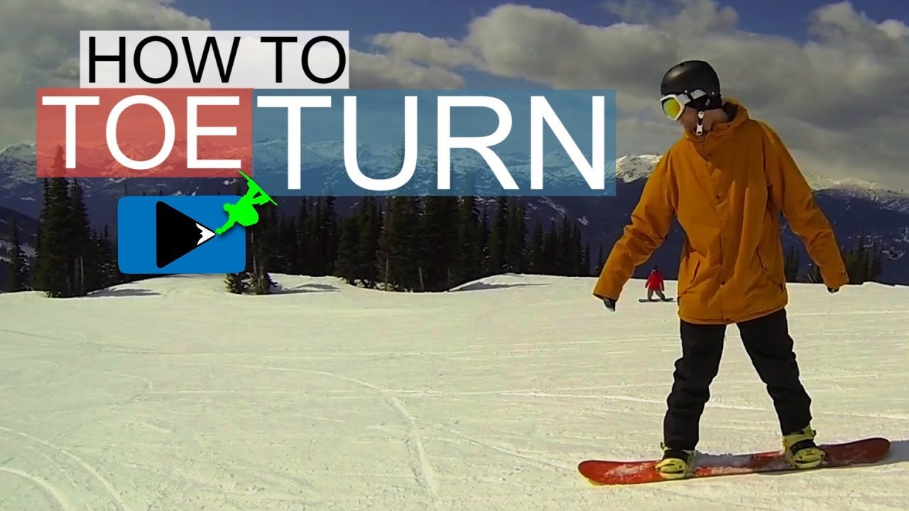 How to Toe Turn on a Snowboard - How to Snowboard