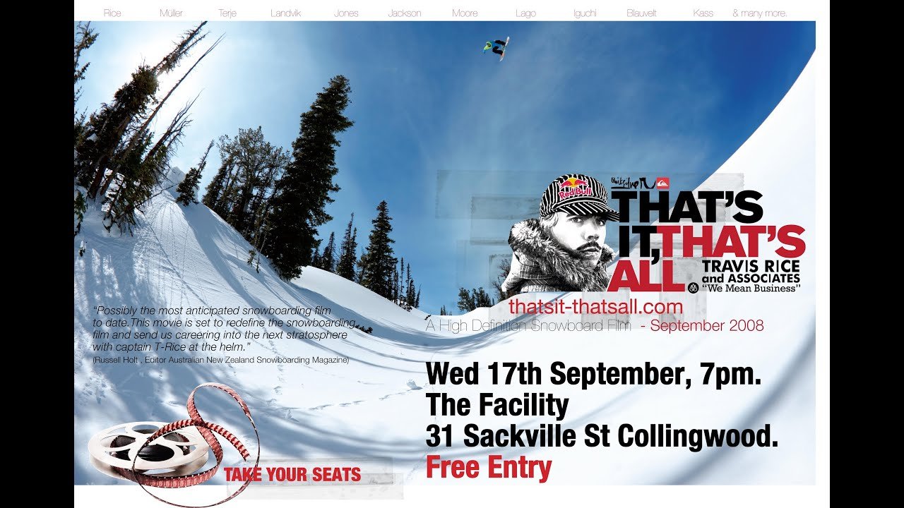 Thats It Thats All - Travis Rice (HD) / Snowboarding