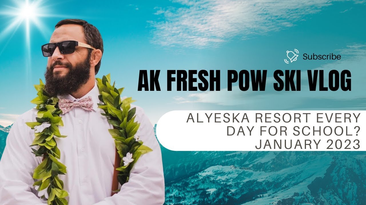 Alyeska Resort – 1st Day Ever Skiing – Jan 2023 APU – Outdoor Studies Major! Watch For Big Crash!