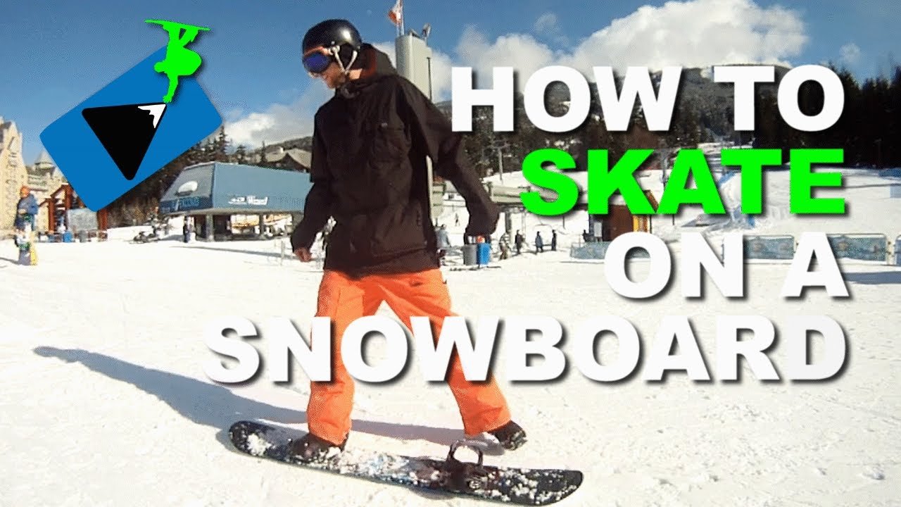 How to Skate on a Snowboard – How to Snowboard