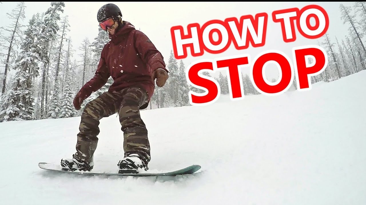 How To Stop On A Snowboard – Beginner Tips
