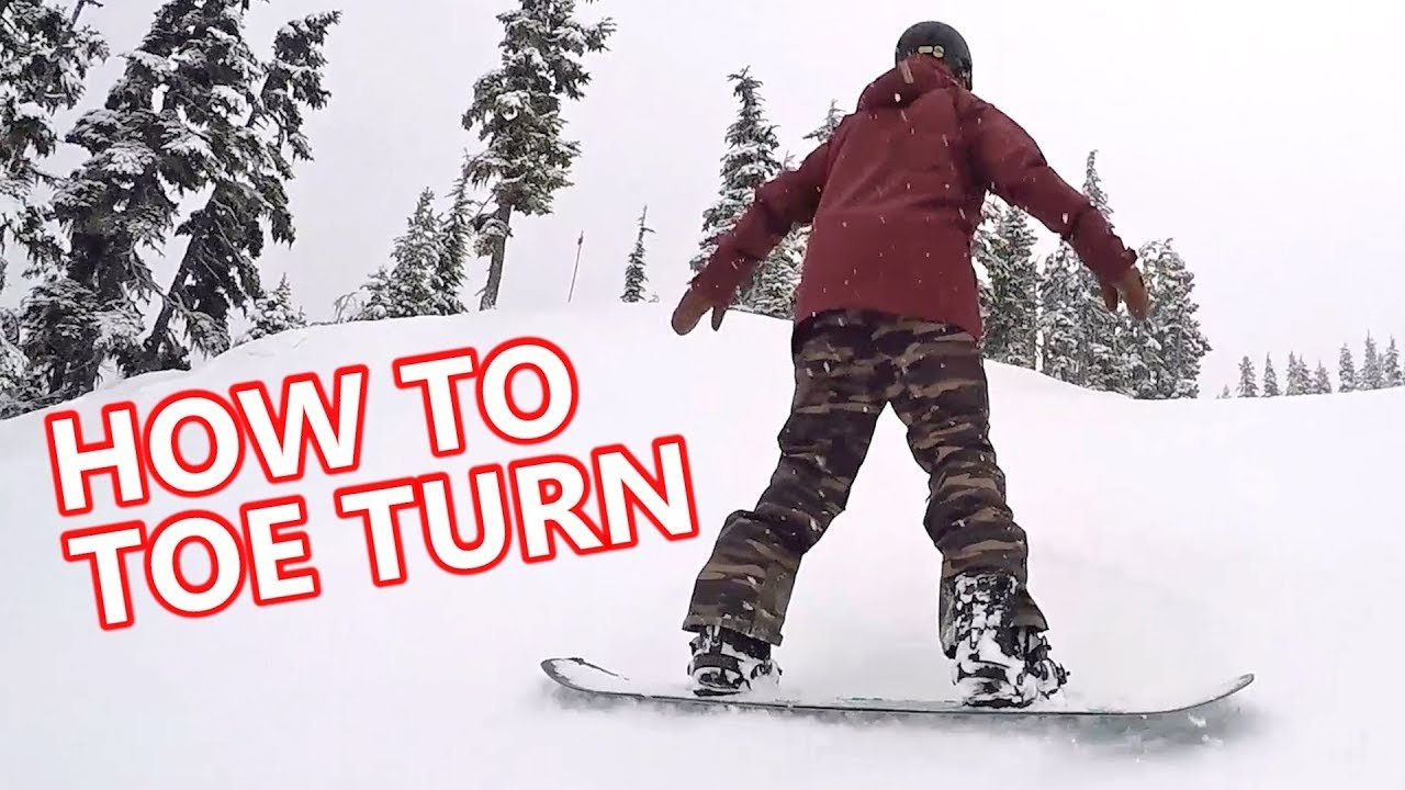 How To Toe Turn – Beginner Snowboard Tips