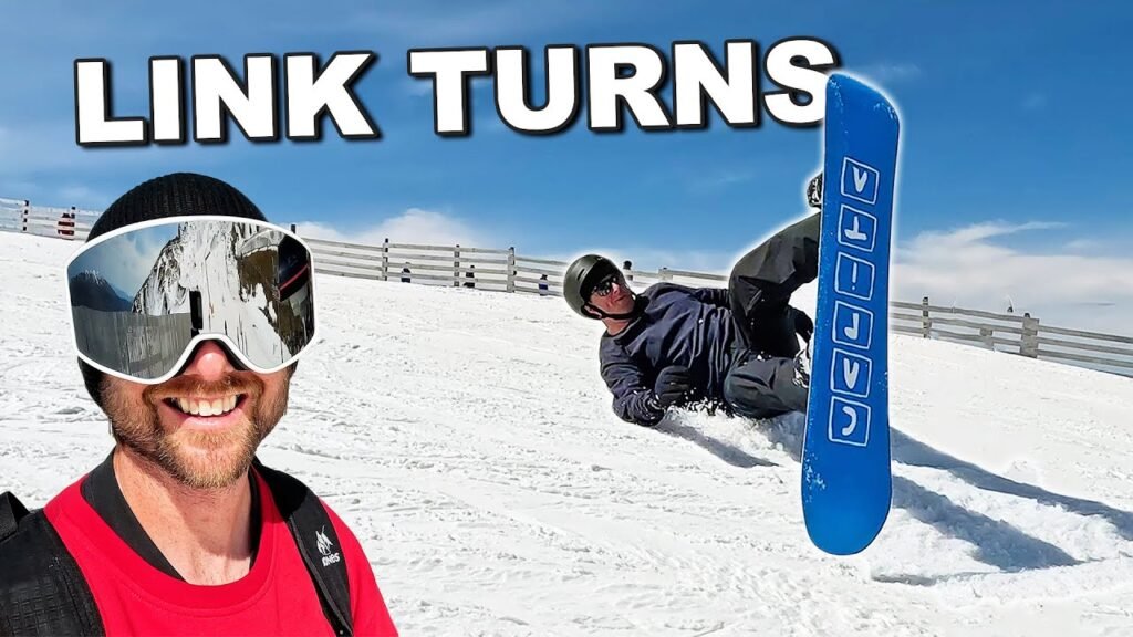 Teaching Beginner Snowboarder How To Link Turns
